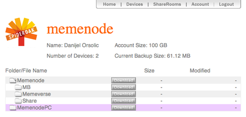 spideroak-webshare SpiderOak Web Access
