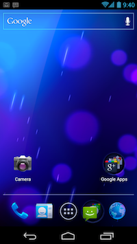 Android 4 Homescreen