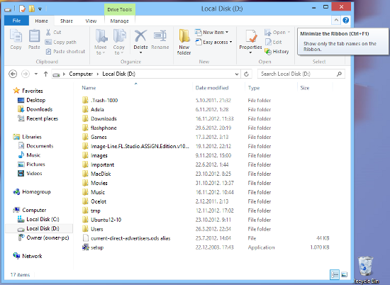 Windows 8 File Manager