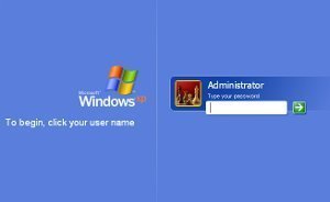 How to change the XP admin password