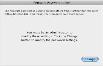 How to Disable Mac OSx Firmware Password Protection