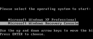 How to Use the Windows XP Recovery Console