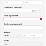 Google Account Form